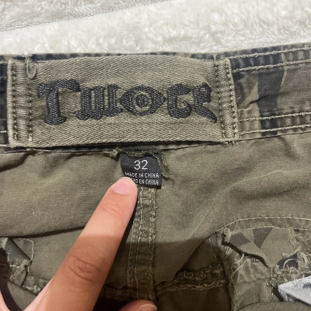 Twice Cargo Shorts Men's 32 Camo Twoce baggy Y2K era multi pocket tactical